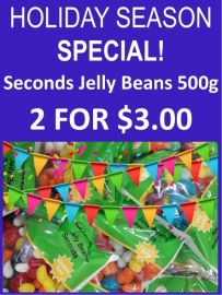 Holiday Season Special - Seconds Jelly Beans 500g (2 for $3)
